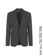 Blank Blazer Mockup. Men’s Grey Suit. Front view. Стоковое фото, агентство Ingram Publishing / Фотобанк Лори