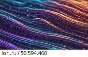 Wavy strands with bubbles animation in neon colors. Стоковое AI-видео, аниматор Юрий Поздников / Фотобанк Лори