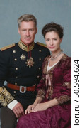 Elegant imperial couple posing for a portrait. Стоковое AI-видео, аниматор Юрий Поздников / Фотобанк Лори