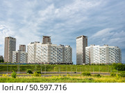 Жилищный комплекс Маршал Град в Нижнем Новгороде. Стоковое фото, фотограф Илья Старков / Фотобанк Лори
