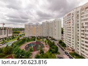 Современные жилые дома в районе Перово. Москва. (2019 год). Стоковое фото, фотограф Игорь Рожков / Фотобанк Лори