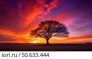 sunsilhouette private cloud ai generated. Стоковое AI-изображение, AI-художник Vectorwin / Фотобанк Лори