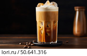 caramel types of coffee drinks ai generated. Стоковое AI-изображение, AI-художник Vectorwin / Фотобанк Лори