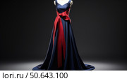 dress vertical red ribbon ai generated. Стоковое AI-изображение, AI-художник Vectorwin / Фотобанк Лори