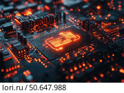 Cyber security and data protection on internet. virtual lock shield, secure access, encrypted connection. Password protected system and storage. Cybersecurity technology. Стоковое AI-изображение, AI-художник Ирина Михайличенко / Фотобанк Лори