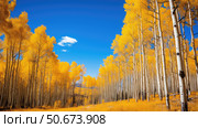 leaves colorado blue sky ai generated. Стоковое AI-изображение, AI-художник Vectorwin / Фотобанк Лори