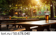 tables draft beer drink background ai generated. Стоковое AI-изображение, AI-художник Vectorwin / Фотобанк Лори