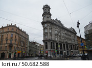 Доходный дом Иоффа на пяти углах⁠⁠ в Санкт-Петербурге (2024 год). Редакционное фото, фотограф Сергеев Валерий / Фотобанк Лори