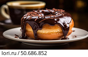 decadence unhealthy donut food background ai generated. Стоковое AI-изображение, AI-художник Vectorwin / Фотобанк Лори