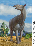 A lone Paraceratherium bugtiense mammal. Стоковое фото, фотограф Sergey Krasovskiy/Stocktrek Images / ТАСС / Фотобанк Лори