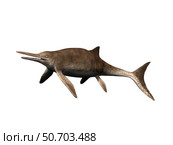 Wahlisaurus massarae, Ichthyosaur, Early Jurassic of England. Стоковое фото, фотограф Nobumichi Tamura/Stocktrek Images / ТАСС / Фотобанк Лори