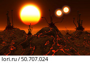Proxima b planet orbiting the Proxima Centauri red dwarf star. Стоковое фото, фотограф Mark Stevenson/Stocktrek Images / ТАСС / Фотобанк Лори