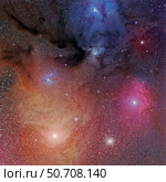 The starforming region of Rho Ophiuchus. Стоковое фото, фотограф Phillip Jones/Stocktrek Images / ТАСС / Фотобанк Лори