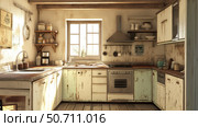 nostalgic outdated kitchen. Стоковое фото, фотограф Vectorwin / Фотобанк Лори