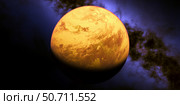 Artist's concept of rocky exoplanet TRAPPIST-1d. Стоковое фото, фотограф Corey Ford/Stocktrek Images / ТАСС / Фотобанк Лори