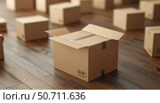 tpe packing a box. Стоковое фото, фотограф Vectorwin / Фотобанк Лори