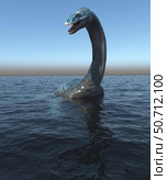 Plesiosaur dinosaur in its ocean habitat. Стоковое фото, фотограф Robert Fabiani/Stocktrek Images / ТАСС / Фотобанк Лори