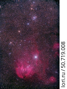 NGC 3766 and the Lambda Cen Nebula in the constellation Centaurus. Стоковое фото, фотограф Alan Dyer/Stocktrek Images / ТАСС / Фотобанк Лори