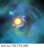 A large sun is veiled by surrounding nebular clouds. Стоковое фото, фотограф Corey Ford/Stocktrek Images / ТАСС / Фотобанк Лори