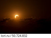 Partial Solar Eclipse Phillip Jones/Stocktrek Images. Стоковое фото, агентство ТАСС / Фотобанк Лори