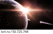 A comet is heading toward Earth and impact is imminent. Стоковое фото, фотограф Justin Kelly/Stocktrek Images / ТАСС / Фотобанк Лори