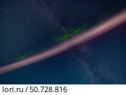 The infamous STEVE arc of hot flowing gas associated with an active aurora. Стоковое фото, фотограф Alan Dyer/Stocktrek Images / ТАСС / Фотобанк Лори