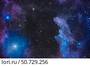 IC 2118, the Witch Head Nebula in Eridanus, illuminated by the bright star Rigel in Orion. Стоковое фото, фотограф Alan Dyer/Stocktrek Images / ТАСС / Фотобанк Лори