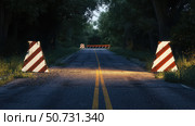 sign road closed detour. Стоковое фото, фотограф Vectorwin / Фотобанк Лори