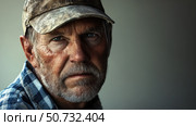 laborer blue collar man. Стоковое фото, фотограф Vectorwin / Фотобанк Лори
