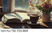 photo coffee and a book. Стоковое фото, фотограф Vectorwin / Фотобанк Лори