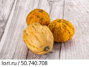 Decorative yelow pampkin seasonal vegetables. Стоковое фото, фотограф Андрей Старостин / Фотобанк Лори
