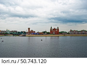 Набережная Брюгге. Город Йошкар-Ола (2024 год). Редакционное фото, фотограф Макаров Алексей / Фотобанк Лори