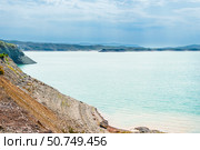 Beautiful landscape of the mountain Chirkey reservoir with azure water of the North Caucasus of Dagestan. Russia. Стоковое фото, фотограф Константин Лабунский / Фотобанк Лори