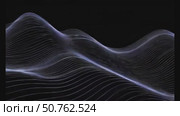 A black and white image of a wave with a blue and white color. The image has a mood of calmness and serenity. Стоковое AI-видео, аниматор Ярославский Максим / Фотобанк Лори