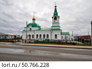 Церковь в честь Богоявления Господня. Село Омутинское Тюменской области (2019 год). Стоковое фото, фотограф Александр Тараканов / Фотобанк Лори