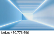 Futuristic Blue Corridor. Стоковое AI-видео, аниматор Кирилл Черезов / Фотобанк Лори