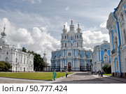Воскресенский Смольный Новодевичий монастырь. Санкт-Петербург (2024 год). Редакционное фото, фотограф Вера Смолянинова / Фотобанк Лори