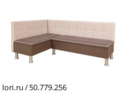 Kitchen corner sofa isolated on a white background. Cushioned furniture. Стоковое фото, фотограф Лазаренко Светлана / Фотобанк Лори