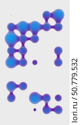 Fun interacting blue violet nodes on white background.  Vertical video animation. Lossless quality. 3D-rendering. Стоковая анимация, аниматор Евгения Шмыкова / Фотобанк Лори