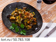Ratatouille from frozen vegetable mix. Стоковое фото, фотограф Яков Филимонов / Фотобанк Лори
