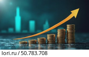 Graph in the growth and development of corporation income. Profitable business, financial growth and successful plans. Стоковое AI-видео, аниматор Sergey Grishin / Фотобанк Лори