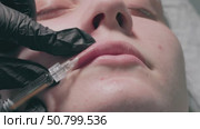 The Lip Enhancement Injection Process is designed to effectively beautify your lips. Стоковое видео, видеограф Olesia Kondrateva / Фотобанк Лори