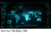 World map with detailed geographic features and grid layout displayed on a vibrant blue background. Стоковое AI-изображение, AI-художник Михаил Коханчиков / Фотобанк Лори
