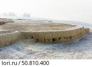 Natural travertine pools and terraces in Pamukkale. Стоковое фото, фотограф Яков Филимонов / Фотобанк Лори