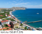Судакская бухта. Судак, Крым, Россия. (2024 год). Стоковое фото, фотограф Алексей Голубенко / Фотобанк Лори