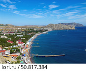 Судакская бухта. Судак, Крым, Россия. (2024 год). Стоковое фото, фотограф Алексей Голубенко / Фотобанк Лори