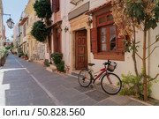 cosy street of Rethymno, Crete, Greece. Стоковое фото, фотограф Anastasy Yarmolovich / Фотобанк Лори