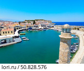 harbor of Rethymno, Crete, Greece. Стоковое фото, фотограф Anastasy Yarmolovich / Фотобанк Лори