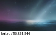 Ethereal Ocean Under Starlit Sky. Стоковое AI-видео, аниматор Кирилл Черезов / Фотобанк Лори