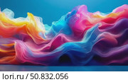 Chromatic Veils: An Ethereal Symphony of Translucent Hues. Стоковое AI-видео, аниматор Данила Большаков / Фотобанк Лори